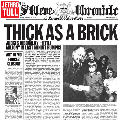Jethro Tull: Thick As a Brick { Vinyl LP }