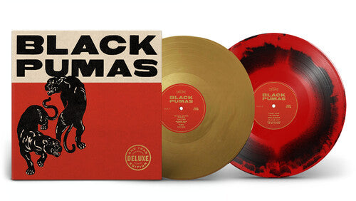 Black Pumas: Black Pumas - Gold / Black & Red Marbled { Vinyl LP }