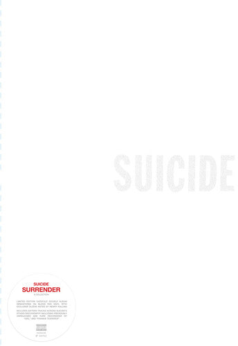 Suicide: Surrender { Vinyl LP }