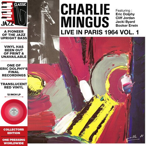 Charlie Mingus: Live in Paris, 1964 Vol. 1 - Translucent Red { Vinyl LP }
