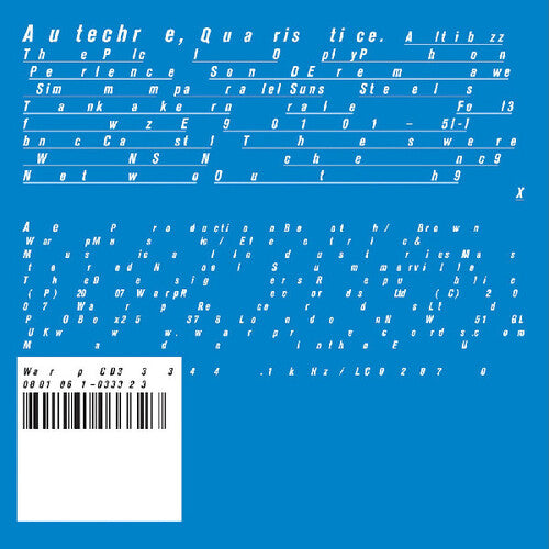 Autechre: Quaristice { Vinyl LP }