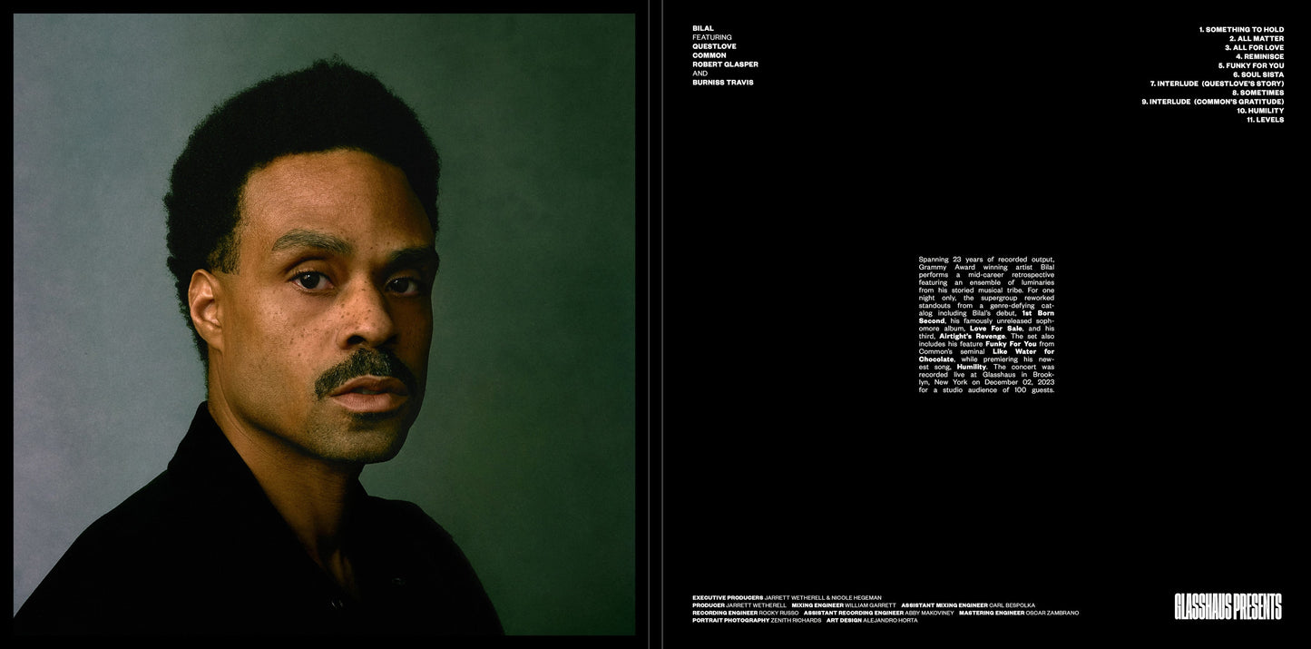 Bilal feat. Questlove, Common, Robert Glasper and Burniss Travis: Live at Glasshaus { Vinyl LP }