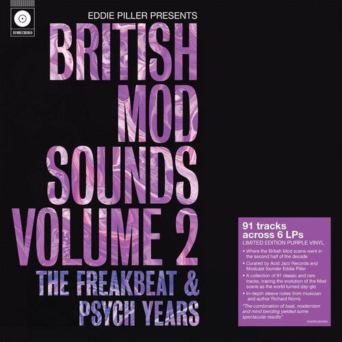 Various Artists: Eddie Piller Presents British Mod Sounds Of The 1960s Volume 2: The Freakbeat & Psych Years / Various - 6LP Boxset on 140-Gram Purple Colored Vinyl { Vinyl LP }