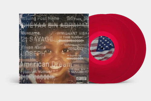 JID feat. 21 Savage and Baby Tate: American Dream - Red Colored Vinyl { Vinyl LP }
