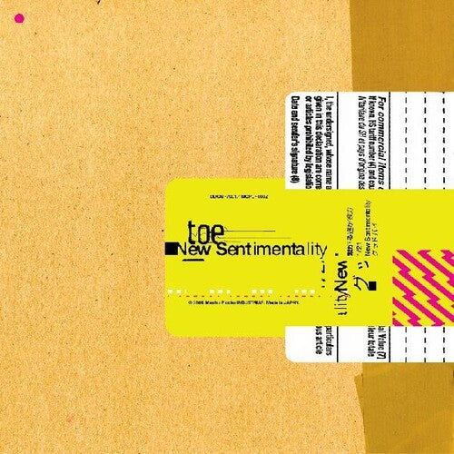 Toe: New Sentimentality { Vinyl LP }