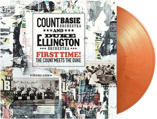 Ellington, Duke / Basie, Count: First Time! The Count Meets The Duke - Ltd Orange & White Vinyl { Vinyl LP }