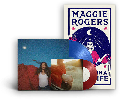 Maggie Rogers: Heard It In A Past Life: 5th Anniversary - Deluxe Edition on Blue Colored Vinyl with Bonus Red Colored 7-Inch Vinyl & Poster { Vinyl LP }
