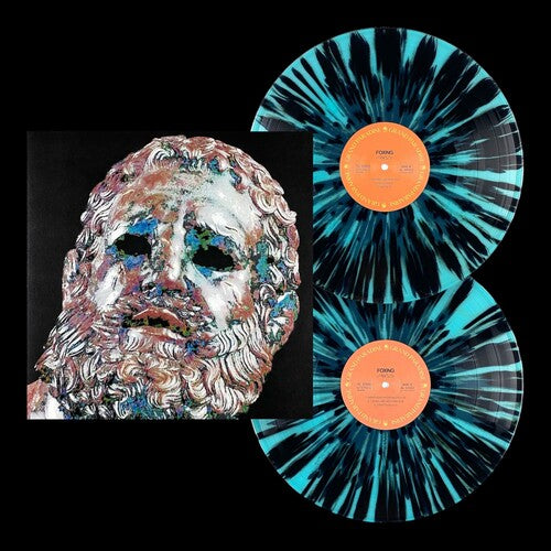 Foxing: Foxing - Ice Blue with Black Splatter { Vinyl LP }