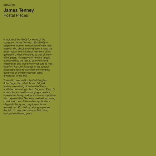 James Tenney: Postal Pieces { Vinyl LP }