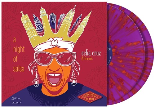 Celia Cruz: A Night Of Salsa   (25th Anniversary Edition) [Magenta Splatter LP] { Vinyl LP }