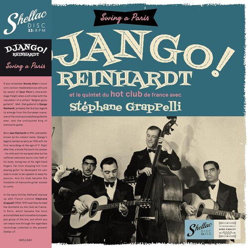 Django Reinhardt: Et Le Quintet Du Hot Club De France Avec Stephane Grapelli { Vinyl LP }
