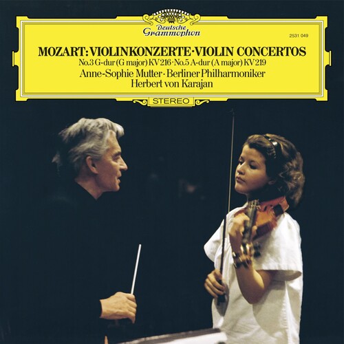 Anne-Sophie Mutter: Mozart: Violin Concertos Nos. 3 & 5 - Black Vinyl { Vinyl LP }