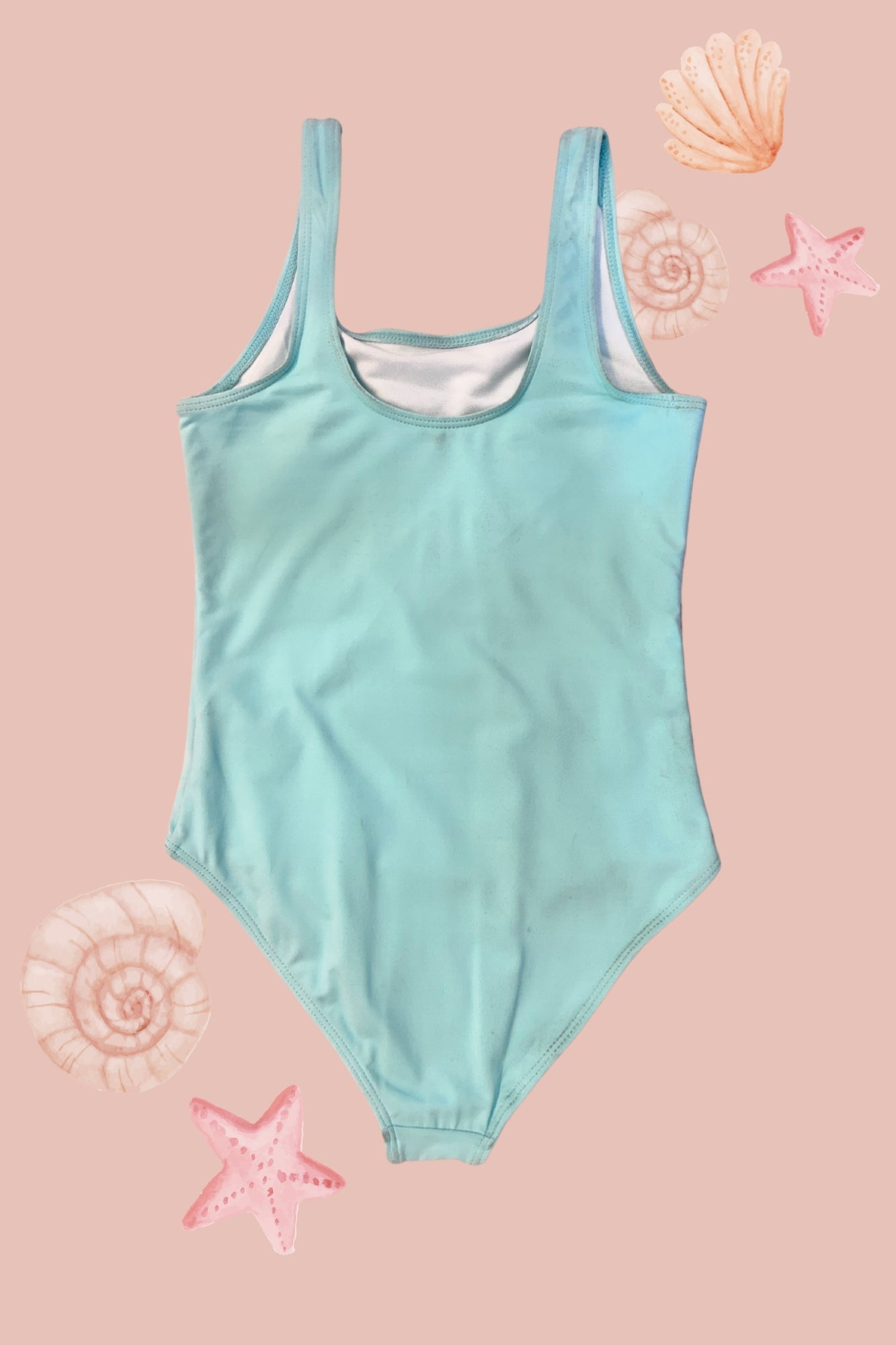 H2071 Kids Rainbow Sequin Swimsuit