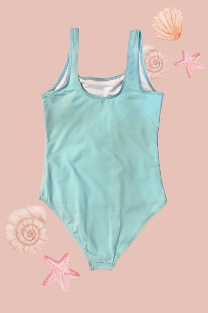 H2071 Kids Rainbow Sequin Swimsuit